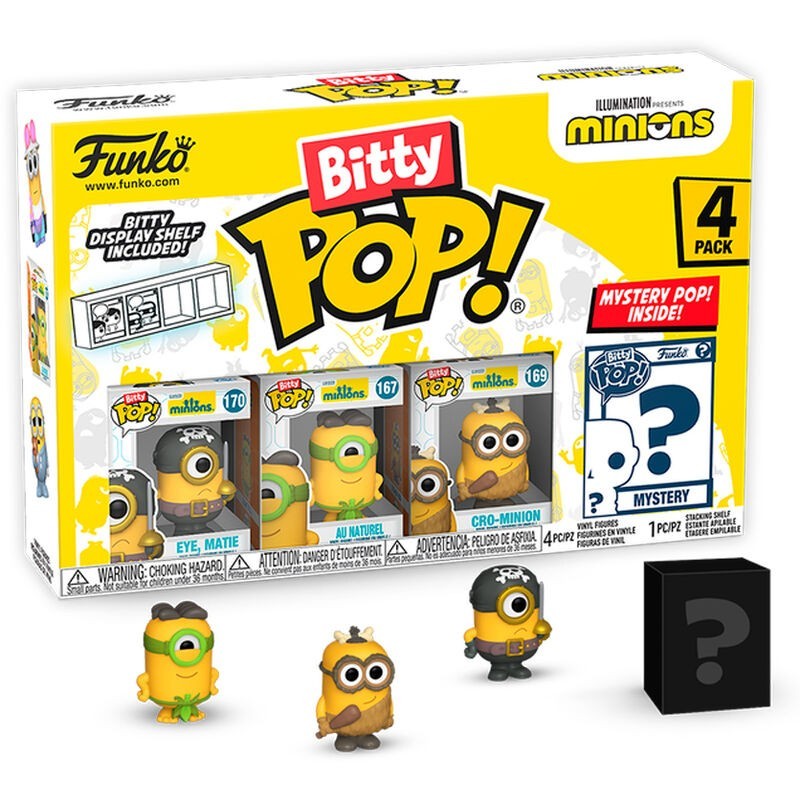 Blister 4 figuras Bitty POP Minions