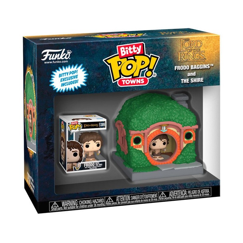 Figura Bitty POP Town El Señor de los Anillos Frodo Baggins and the Shire