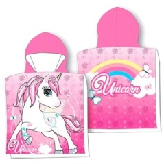 Poncho toalla Unicornio microfibra
