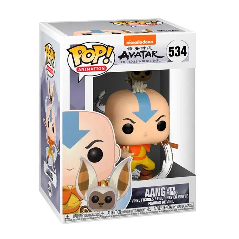 Figura POP Avatar the Last Airbender Aang with Momo