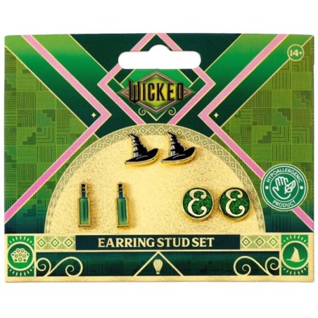 Set 3 pares de pendientes Wicked