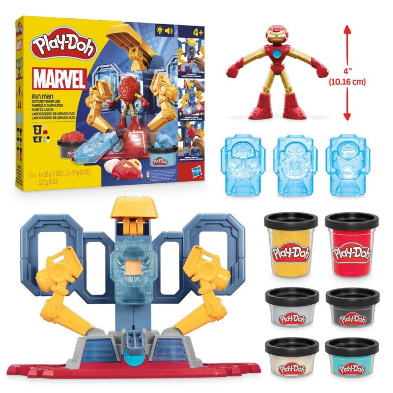 Laboratorio de armaduras Iron Man Marvel Play-Doh