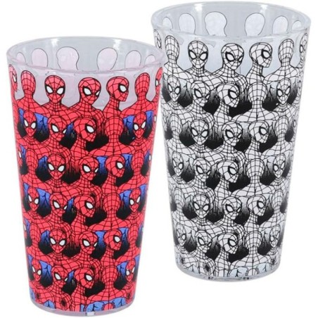 Vaso Cambio Color Spiderman Marvel 400ml