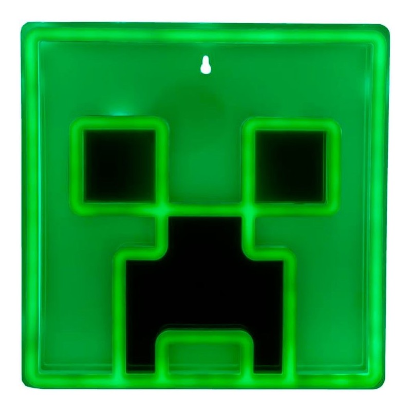 Lampara pared LED Creeper Minecraft 25cm