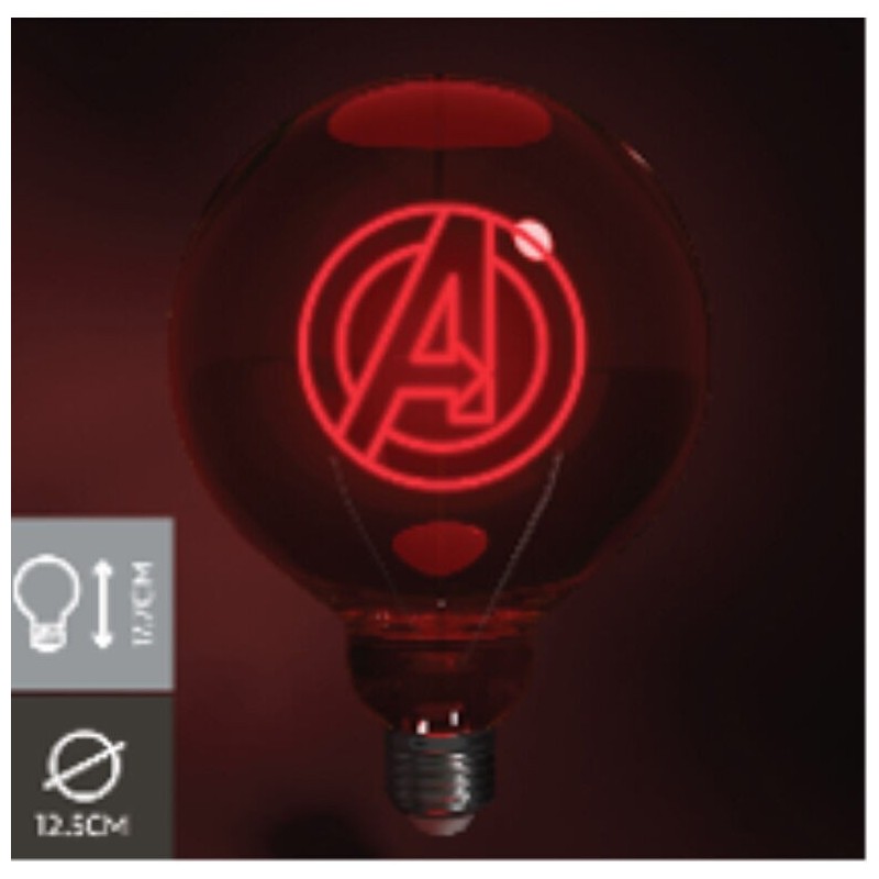 Bombilla LED Neon Los Vengadores Avengers Marvel