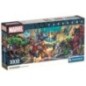 Puzzle Panorama Heroes vs Villanos Marvel 1000pzs