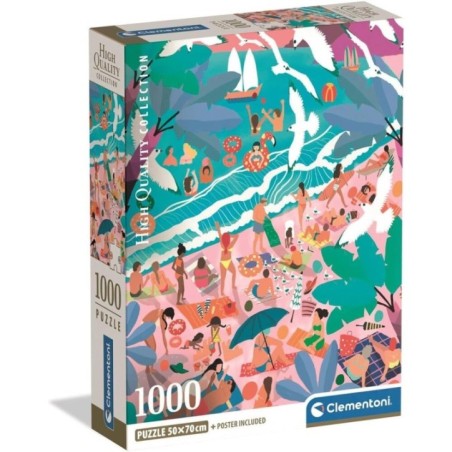 Puzzle Sunday at the Beach High Quality 1000pzs