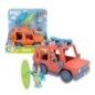 Coche familiar + figura Bandit Bluey