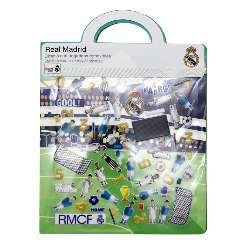 Libro de Pegatinas Reutilizables 3D Estadio Real Madrid