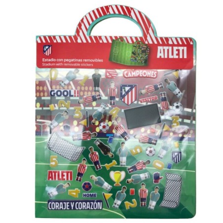 Libro de Pegatinas Reutilizables 3D Estadio Atletico de Madrid