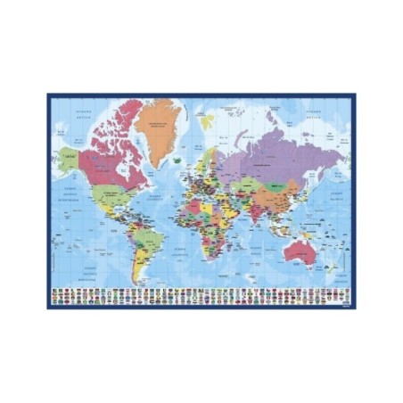 Vade tapete escritorio Mapa Mundo Portugues