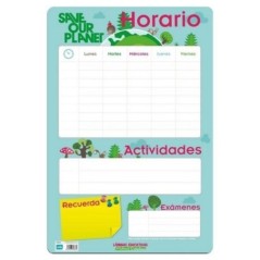 Lamina Educativa Horario Escolar español