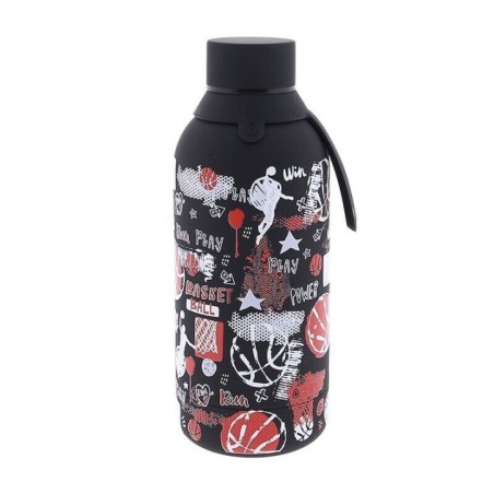 Botella termica Black Basketball 500ml