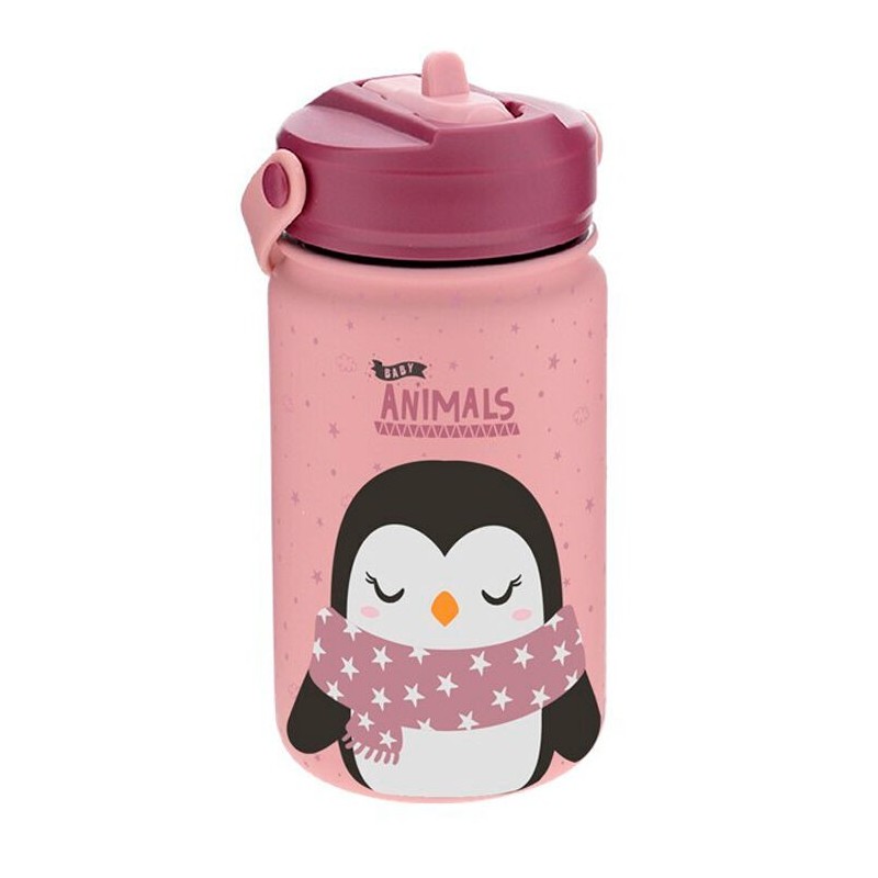 Cantimplora acero inoxidable Pingüino 330ml