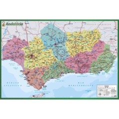 Lamina Educativa Mapa de Andalucia español