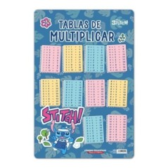 Lamina Educativa Tabla de Multiplicar Stitch Disney español