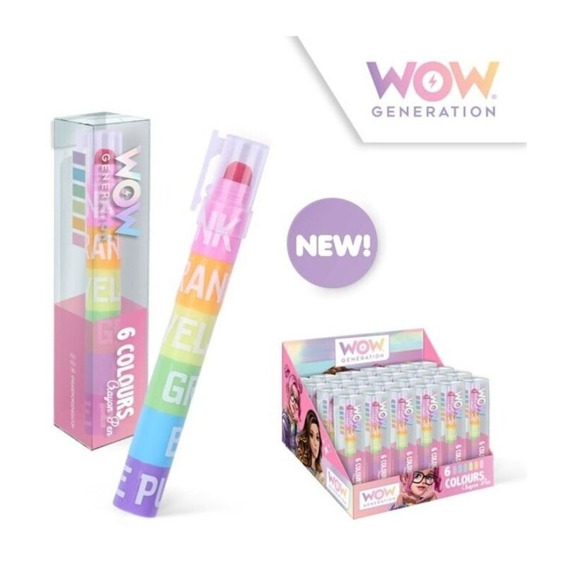 Lapiz 6 colores WOW Generation