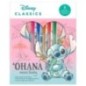 Blister cuaderno actividades + 6 boligrafos gel Stitch Disney