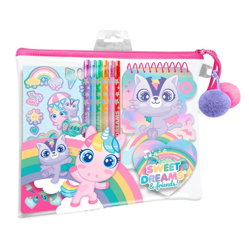 Set papeleria en estuche Sweet Dreams