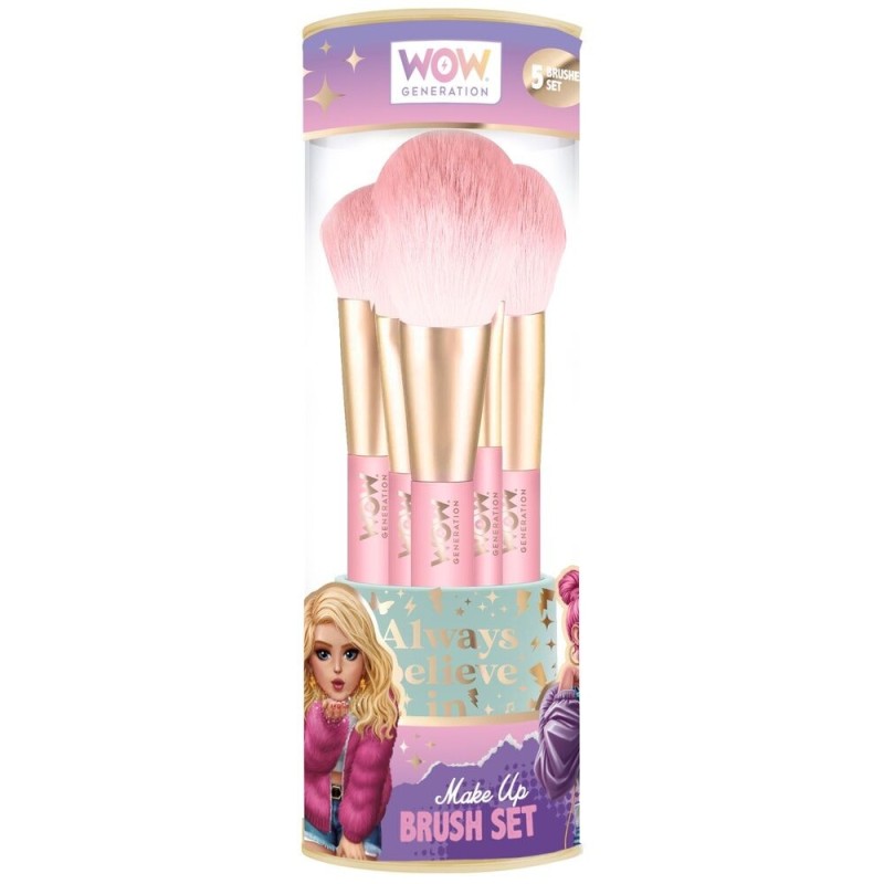 Set 5 Brochas Maquillaje Wow Generation