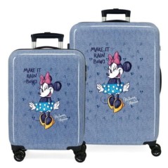 Set 2 Maletas ABS trolley It Rain Bows Minnie Disney