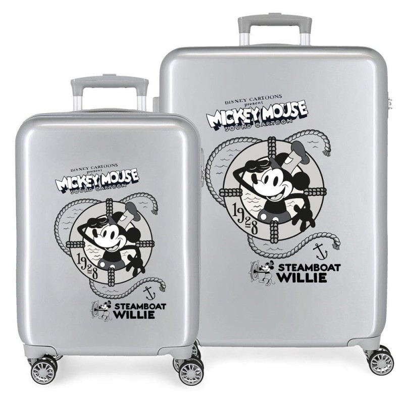 Set 2 Maletas trolley ABS Steamboad Joyful Mickey Disney