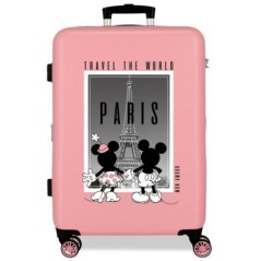Maleta trolley ABS Paris Mickey & Minnie Disney 68cm
