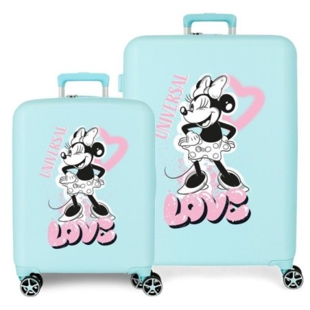 Set 2 Maletas trolley ABS Heart Minnie Disney