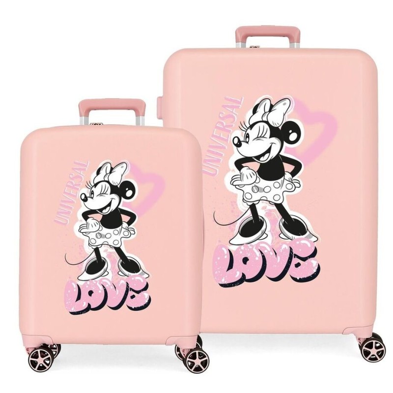 Set 2 Maletas trolley ABS Heart Minnie Disney