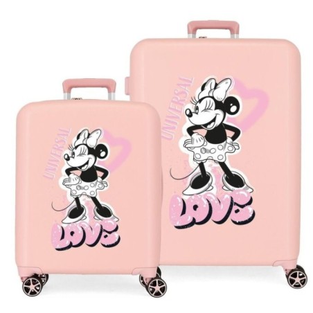 Set 2 Maletas trolley ABS Heart Minnie Disney