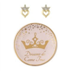 Pendientes + plato bisuteria Princesa