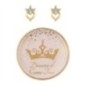 Pendientes + plato bisuteria Princesa