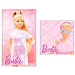Set 2 toallas baño Barbie algodon