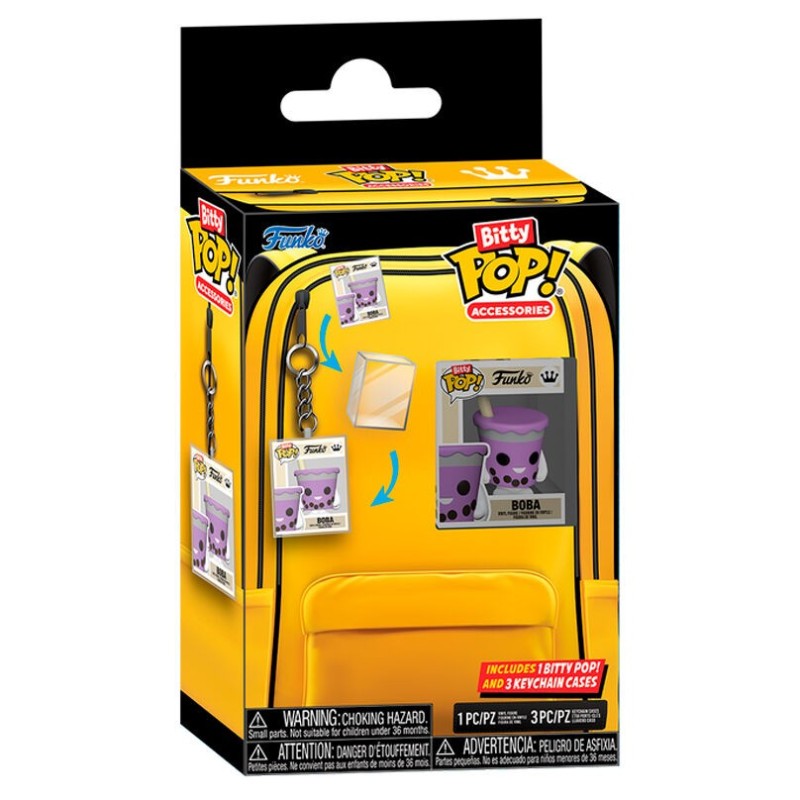 Blister 3 llaveros-caja + Bitty POP Wearables
