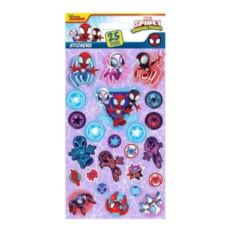 Blister 25 pegatinas Spidey and the Amazing Friends Marvel