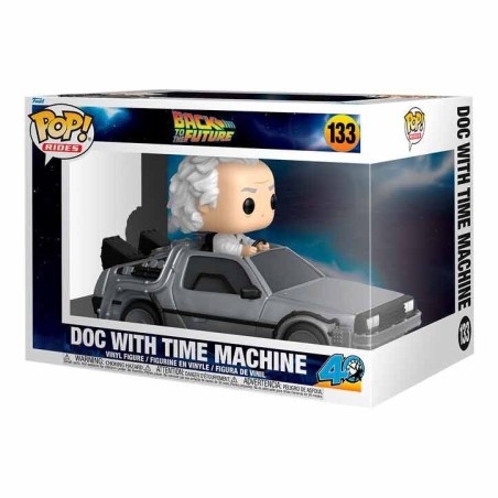 Figura POP Rides Deluxe Regreso al Futuro Doc With Time Machine