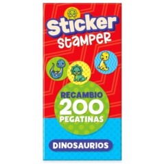 Recambio Sticker Stamper Dinosaurios