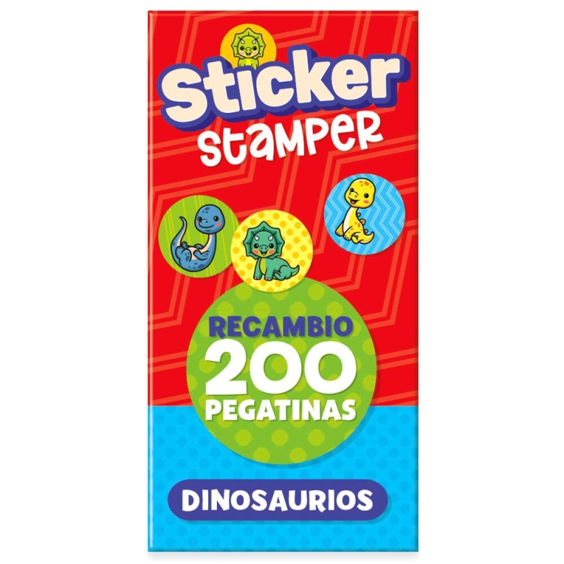 Recambio Sticker Stamper Dinosaurios