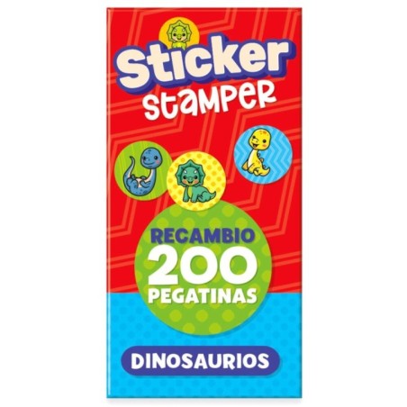 Recambio Sticker Stamper Dinosaurios