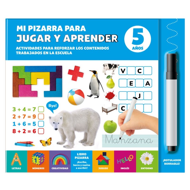 Mi Pizarra para Jugar y Aprender 5 Años español