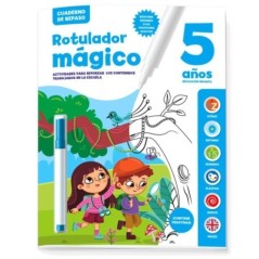 Cuaderno Repaso Rotulador Magico 5 años español