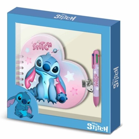 Diario + Boligrafo Stitch Disney