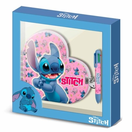 Diario + Boligrafo Stitch Disney