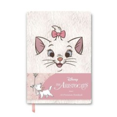Cuaderno A5 premium felpa Marie Los Aristogatos Disney