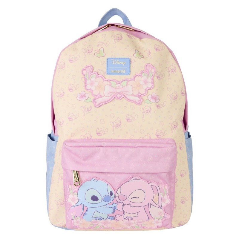 Mochila nylon Stitch & Angel Stitch Disney Loungefly 43cm