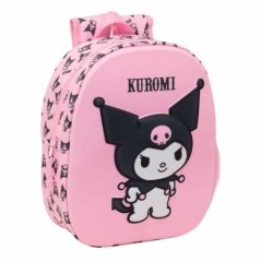 Mochila 3D Kuromi Hello Kitty 33cm