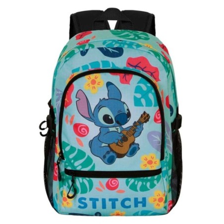 Mochila Guitar Stitch Disney 44cm adaptable