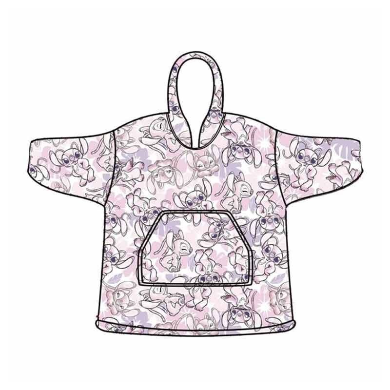 Bata sudadera oversize Angel Stitch Disney infantil
