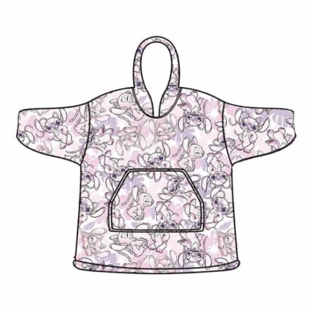 Bata sudadera oversize Angel Stitch Disney infantil