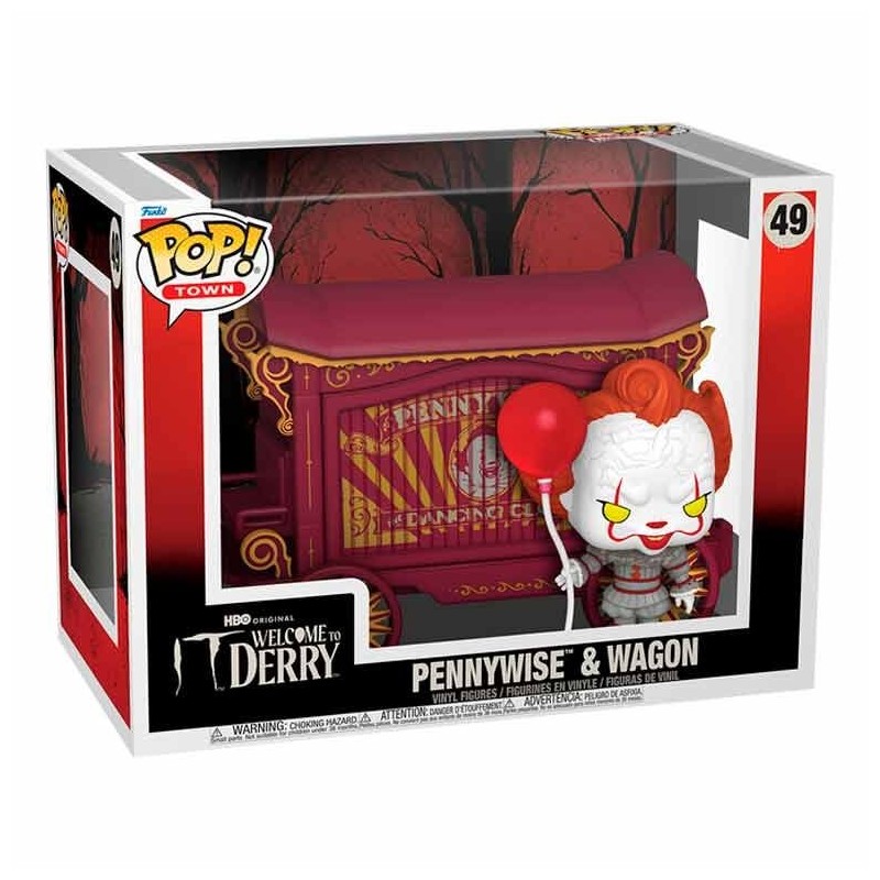 Figura POP Town IT Welcome To Derry Pennywise & Wagon